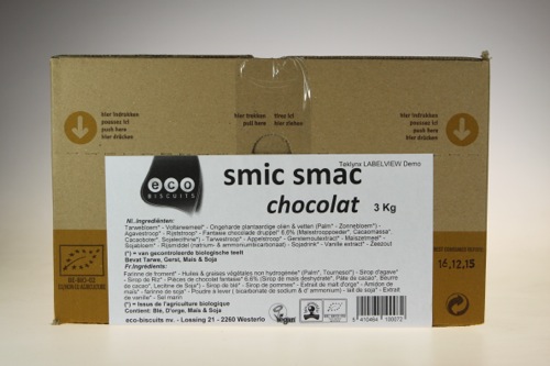 Eco-Bisc. Biscuit smic-smac chocolat bio 3kg